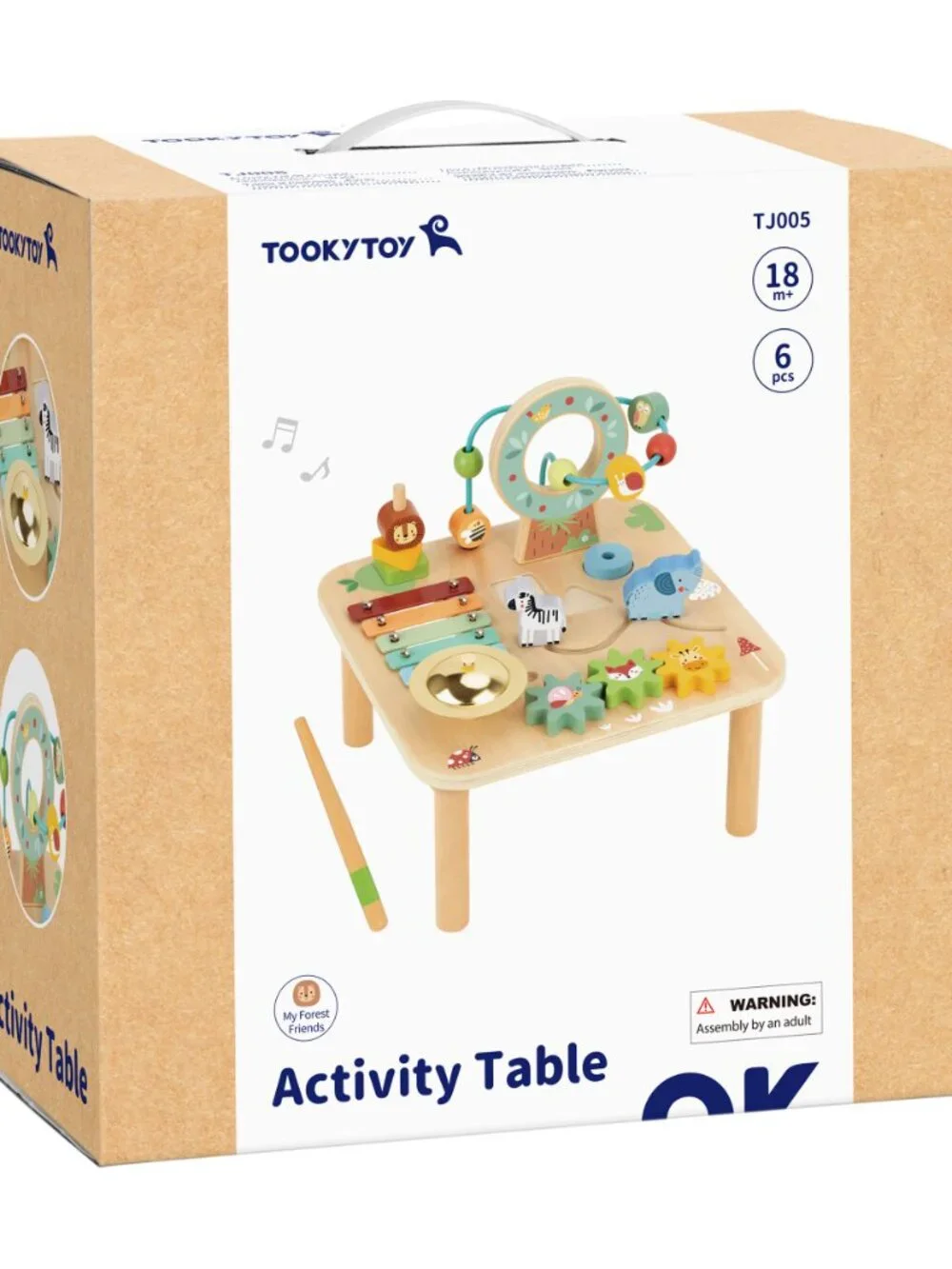 Montessori Wooden Activity Table Baby Learning Toy Busy Board New